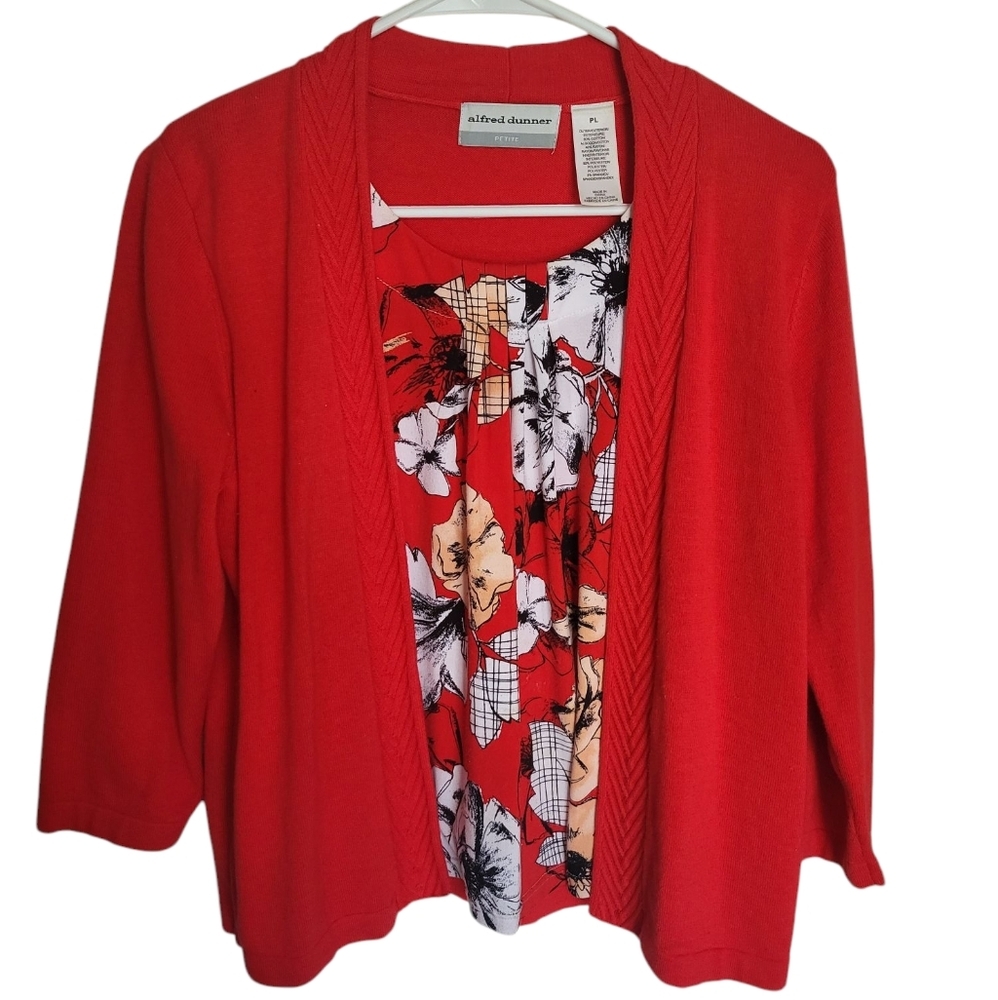 Alfred Dunner Red Women's Sweater
